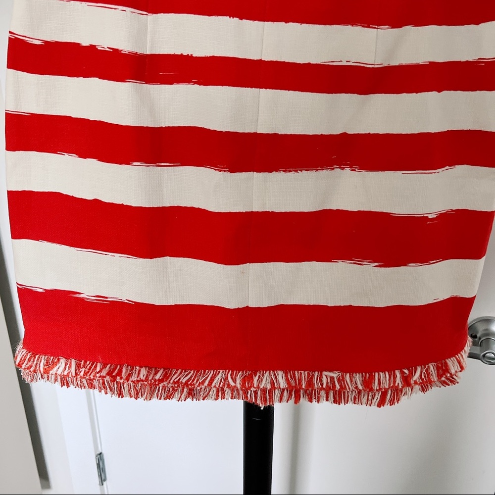 Zimmermann Red and White Striped A-Line Skirt - Picture 11 of 14